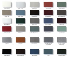 Steel Roof Color Chart